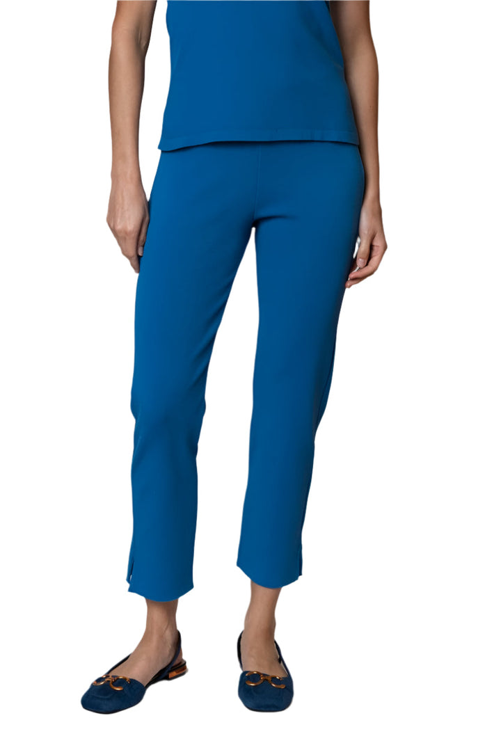 Alice Milano-Knit Slim Leg Pants; Ocean Blue