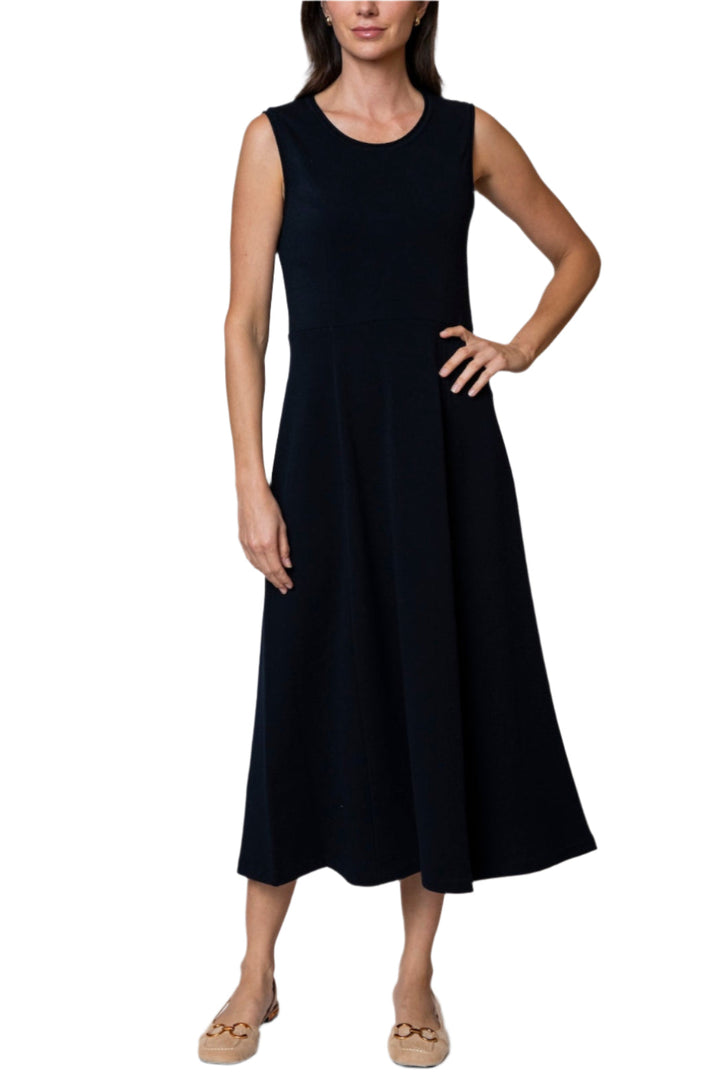 Mabel Maxi Sleeveless A-line Dress; Dark Navy