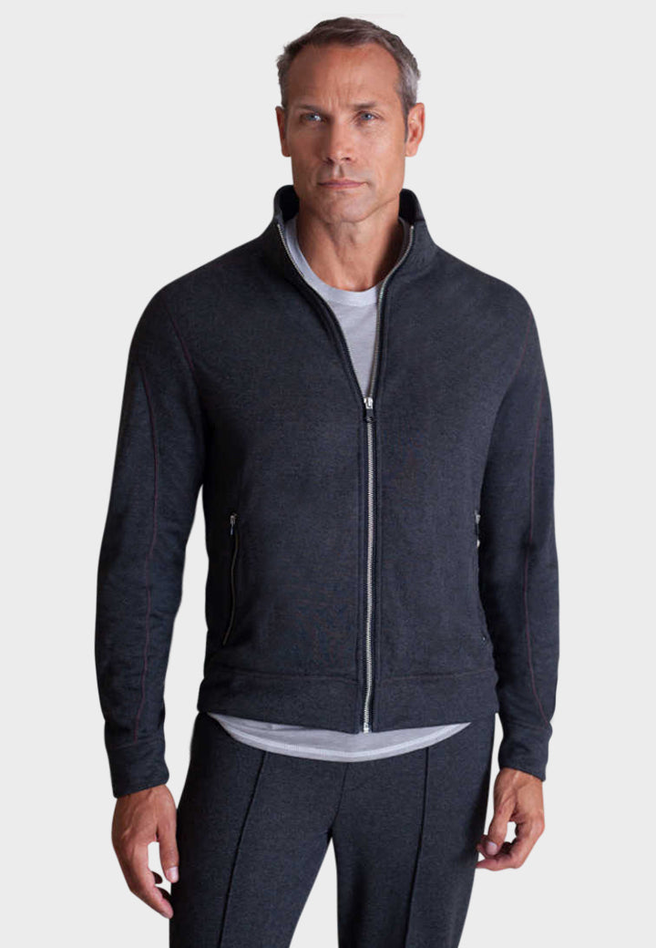 Breckenridge Full-Zip Sweatshirt-Sweatshirts-Buki-Charcoal Grey