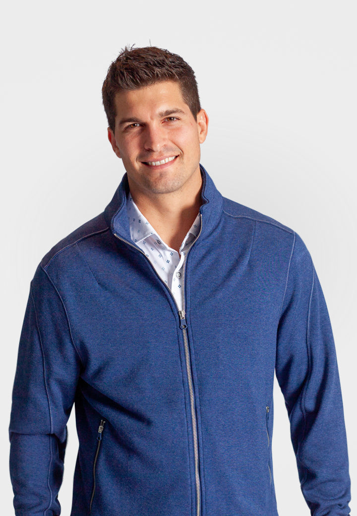 Breckenridge Full-Zip Sweatshirt-Sweatshirts-Buki-tokyo blue-front