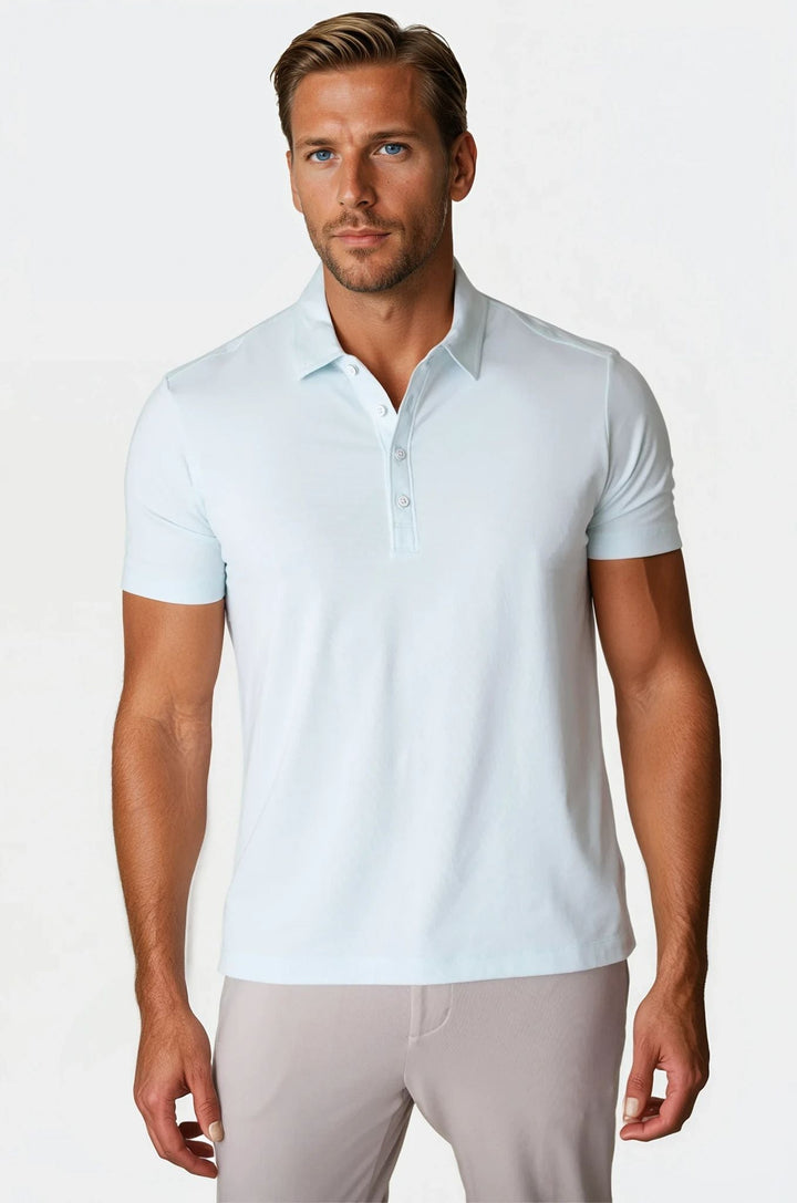 Coolest Polo Tech Shirt - Light Blue
