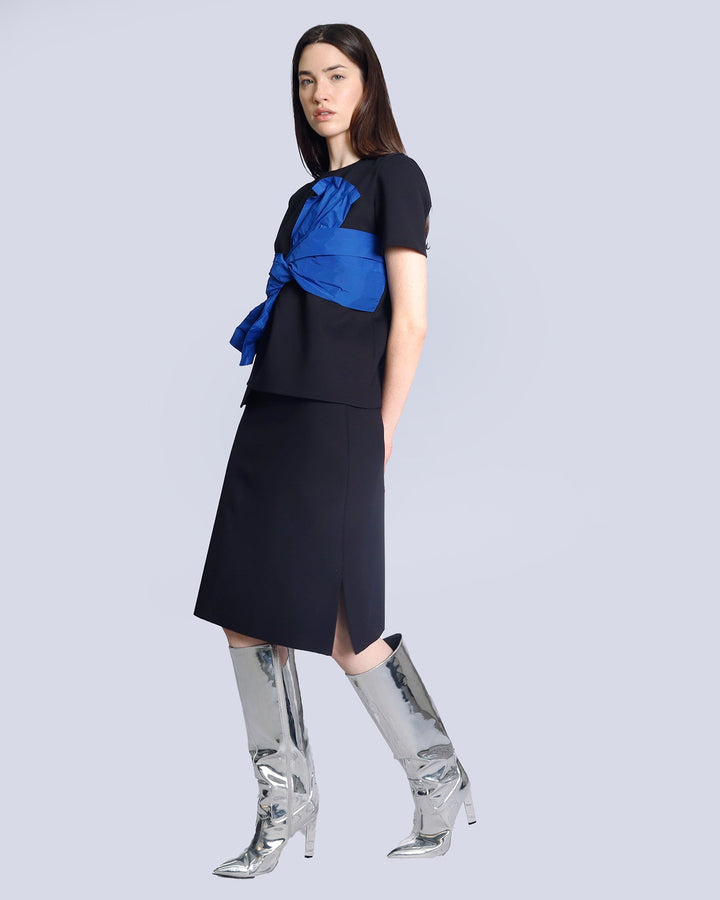 Maison Marie Saint Pierre | Skirt | JANUARY2 | Black | Top | JULIETTE | Black | Royal Blue