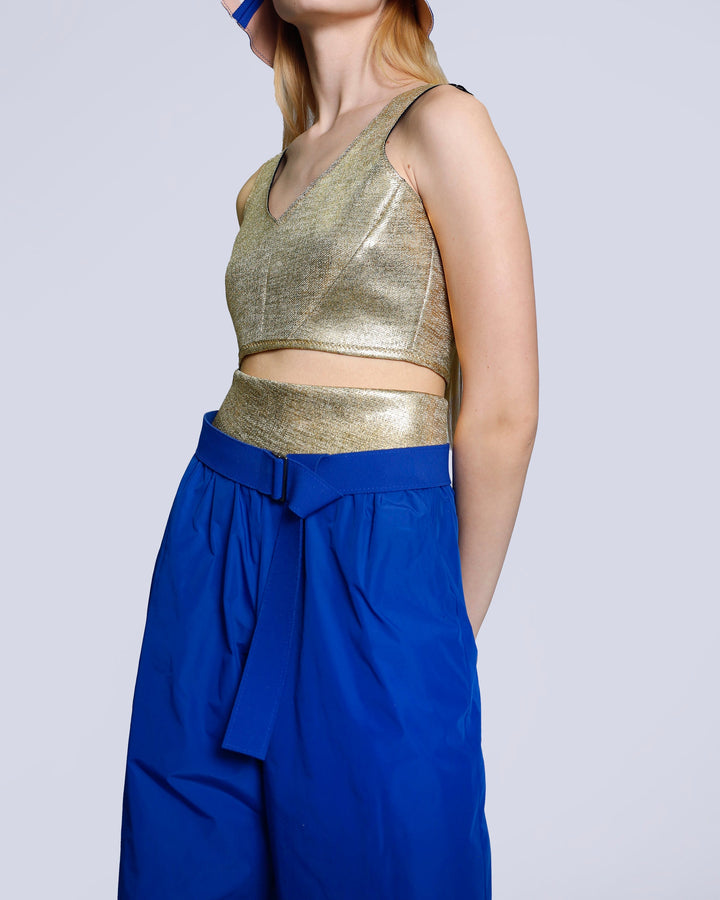 Maison Marie Saint Pierre | Top | JARED | Gold | Pants | JACK | Royal Blue | Gold | Belt | JINETTE | Royal Blue
