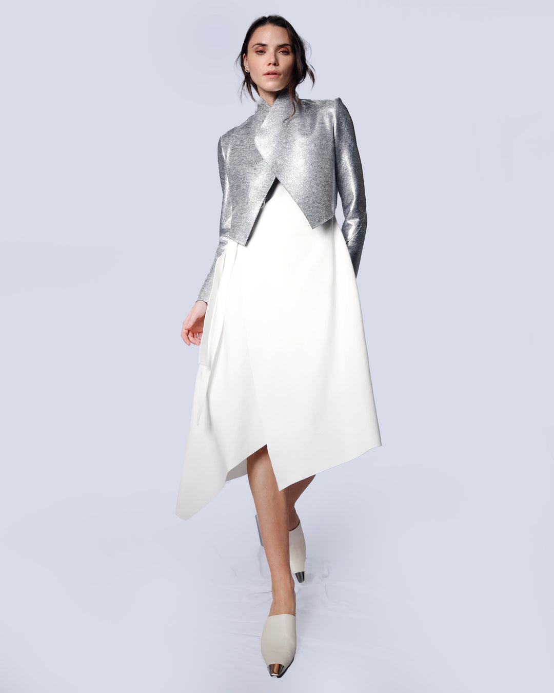 Maison Marie Saint Pierre | Jacket | JULIA | Silver | Black