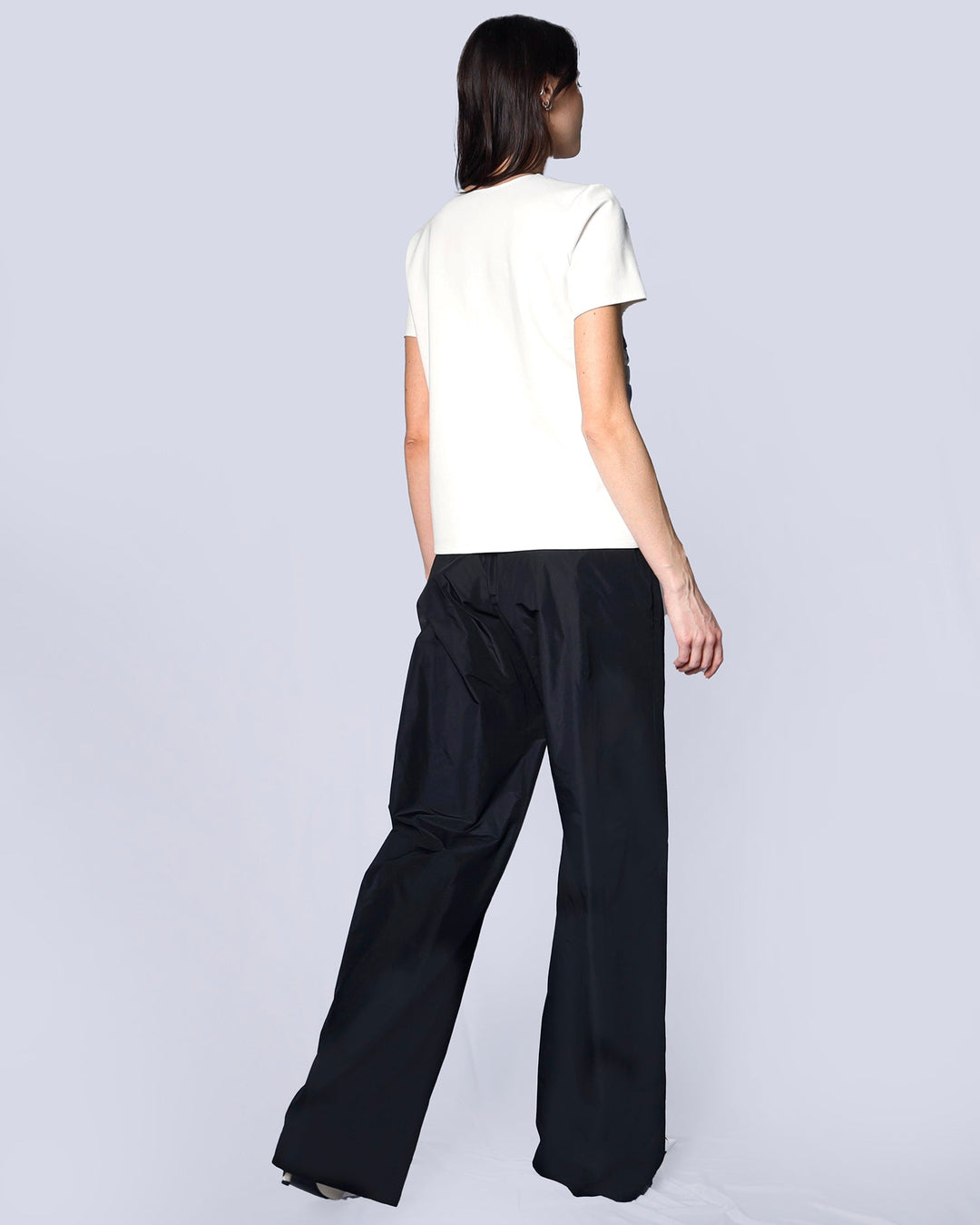 Maison Marie Saint Pierre | Top | JIVARI | White | Aqua Lily Blue | Pants | JACK | Black | Silver