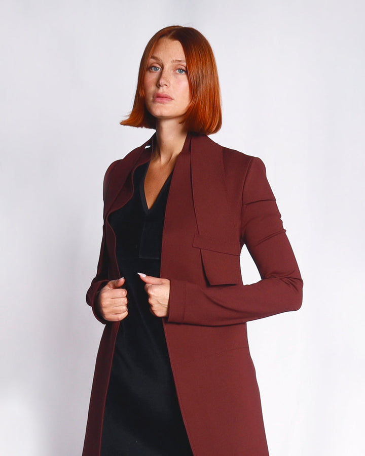 Maison Marie Saint Pierre | Jackets and Coats | CAMUS | Garnet