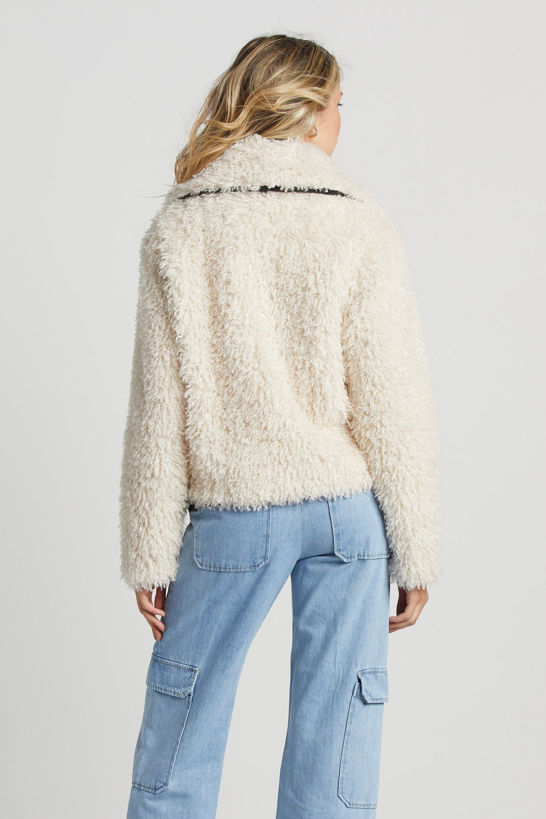 Carrie Short Mongolian Faux Fur Coat