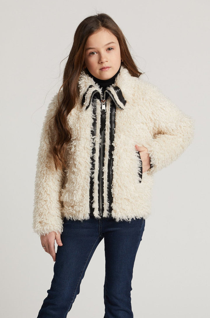 Carrie Short Mongolian Faux Fur Coat