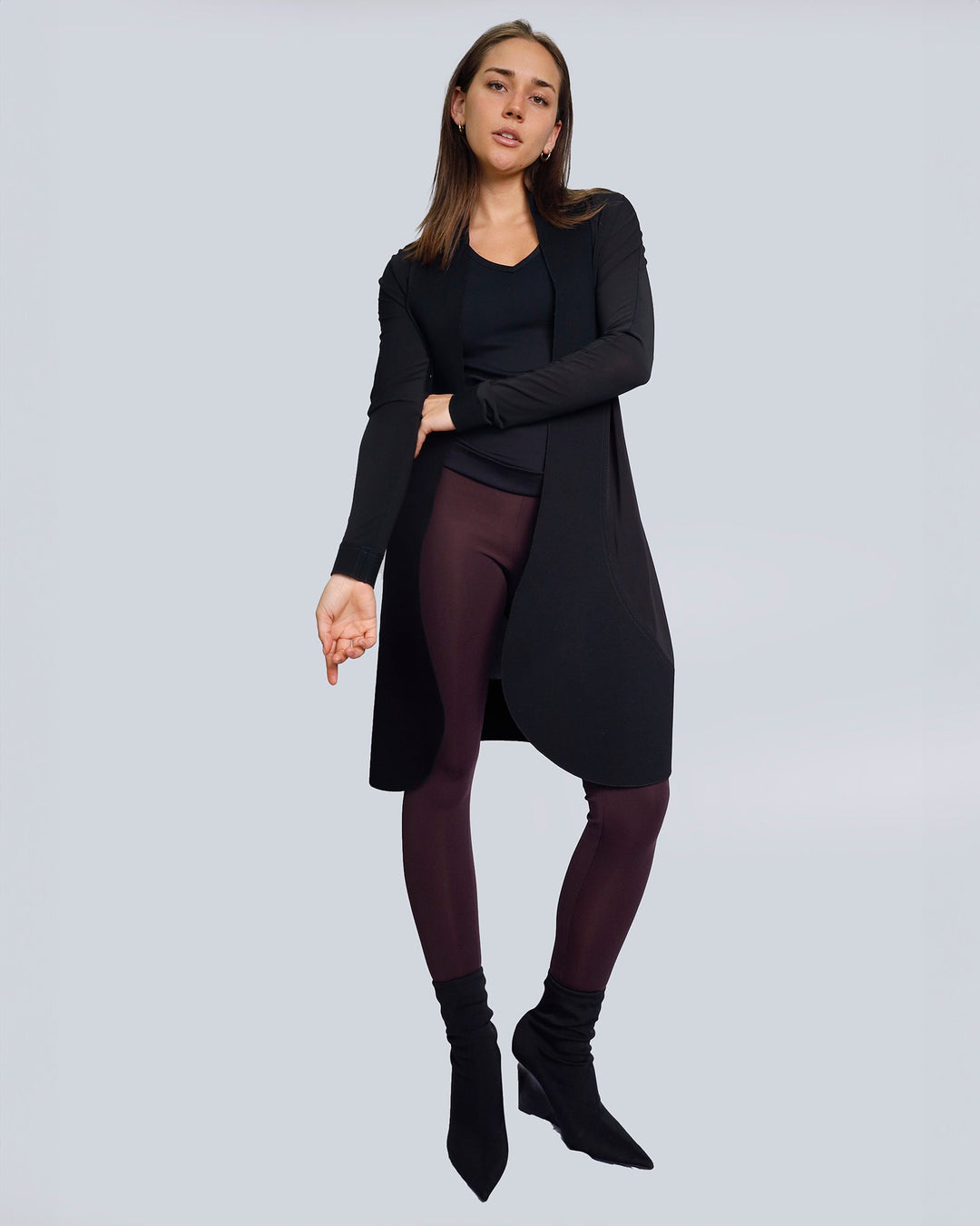 Kuta2 jacket | Black | Maison Marie Saint Pierre | Leggings and Pants | PALMATER | Plum