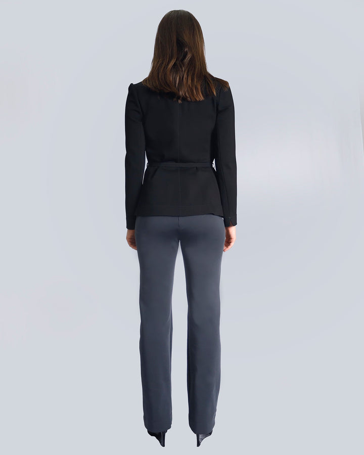 Maison Marie Saint Pierre | Jackets and Coats | ANNA | Black | Pants | STEVENS | Dark Charcoal