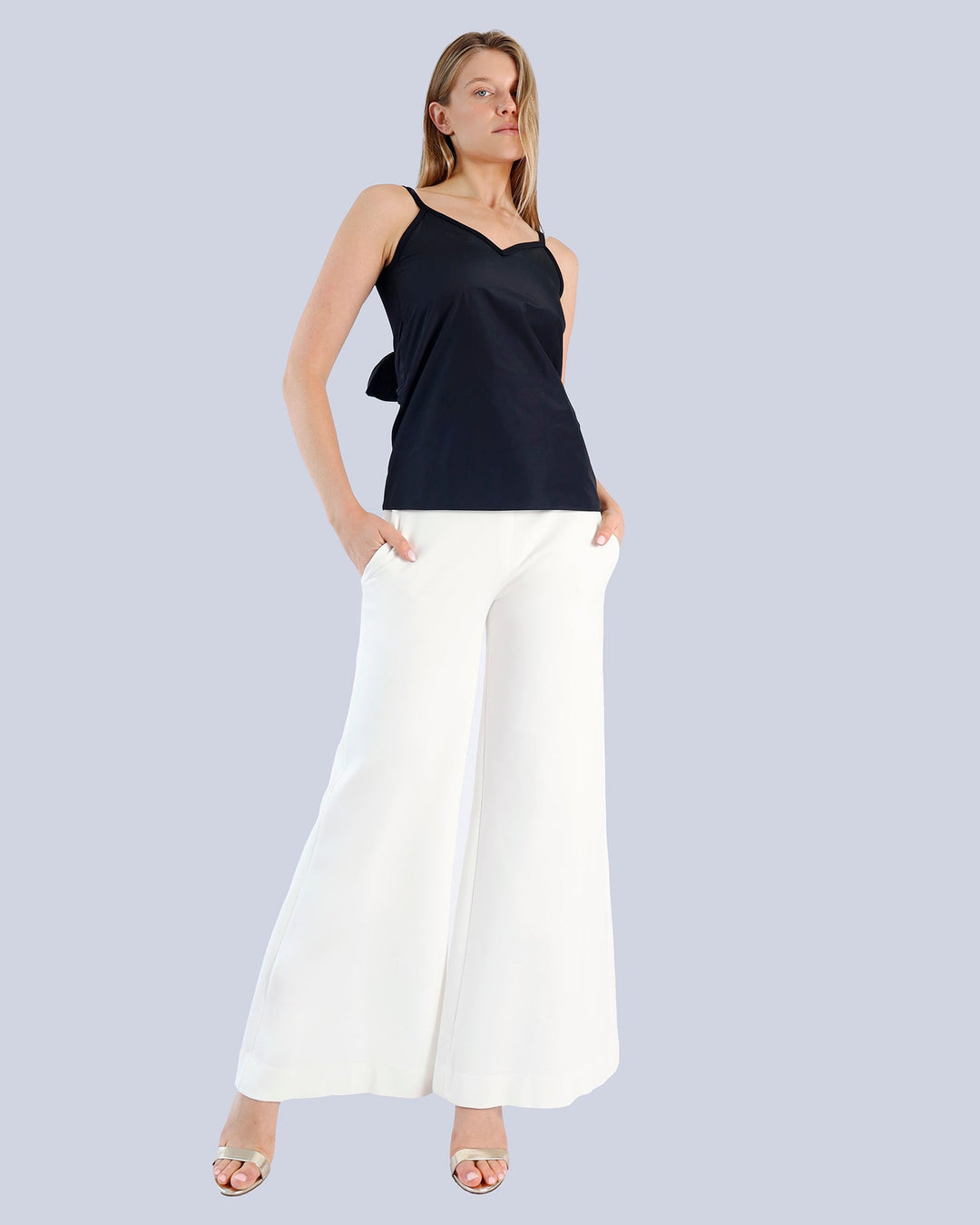 Maison Marie Saint Pierre | Top | KRISTOF | Black | Pants | AVALON2 | White