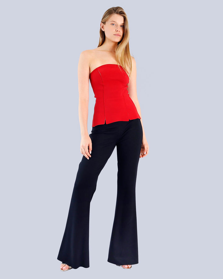 Maison Marie Saint Pierre | Top | GARANCE | Red | Pants | POLARY | Black