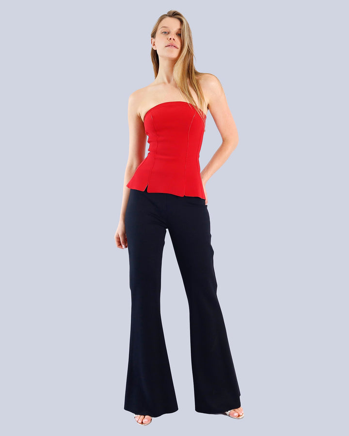 Maison Marie Saint Pierre | Top | GARANCE | Red | Pants | POLARY | Black