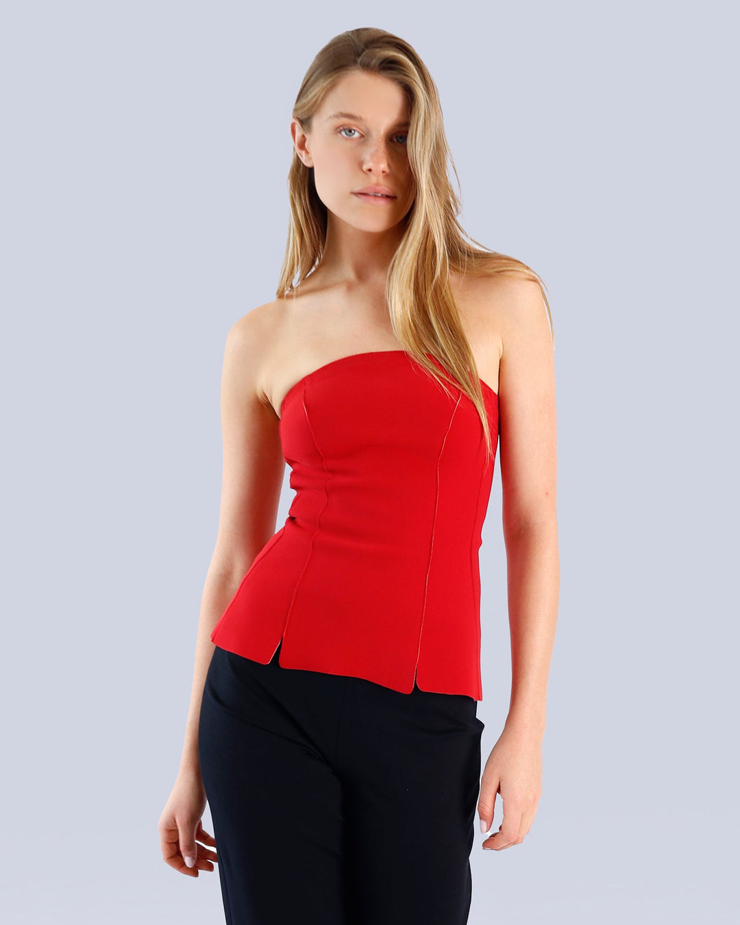Maison Marie Saint Pierre | Top | GARANCE | Red | Pants | POLARY | Black