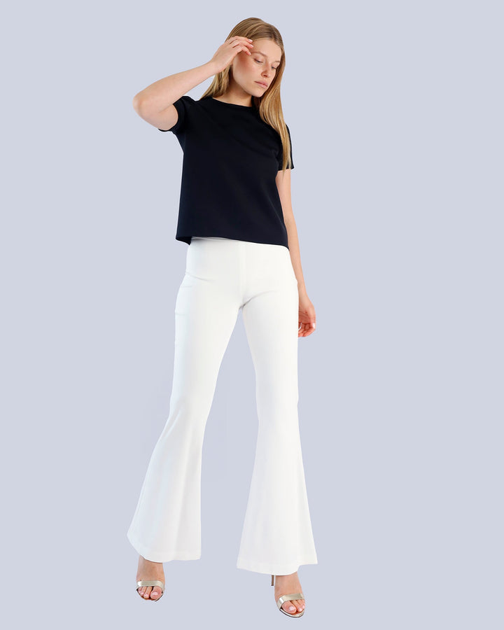 Maison Marie Saint Pierre | Pants | POLARY | White | Top | KHLOE | Black