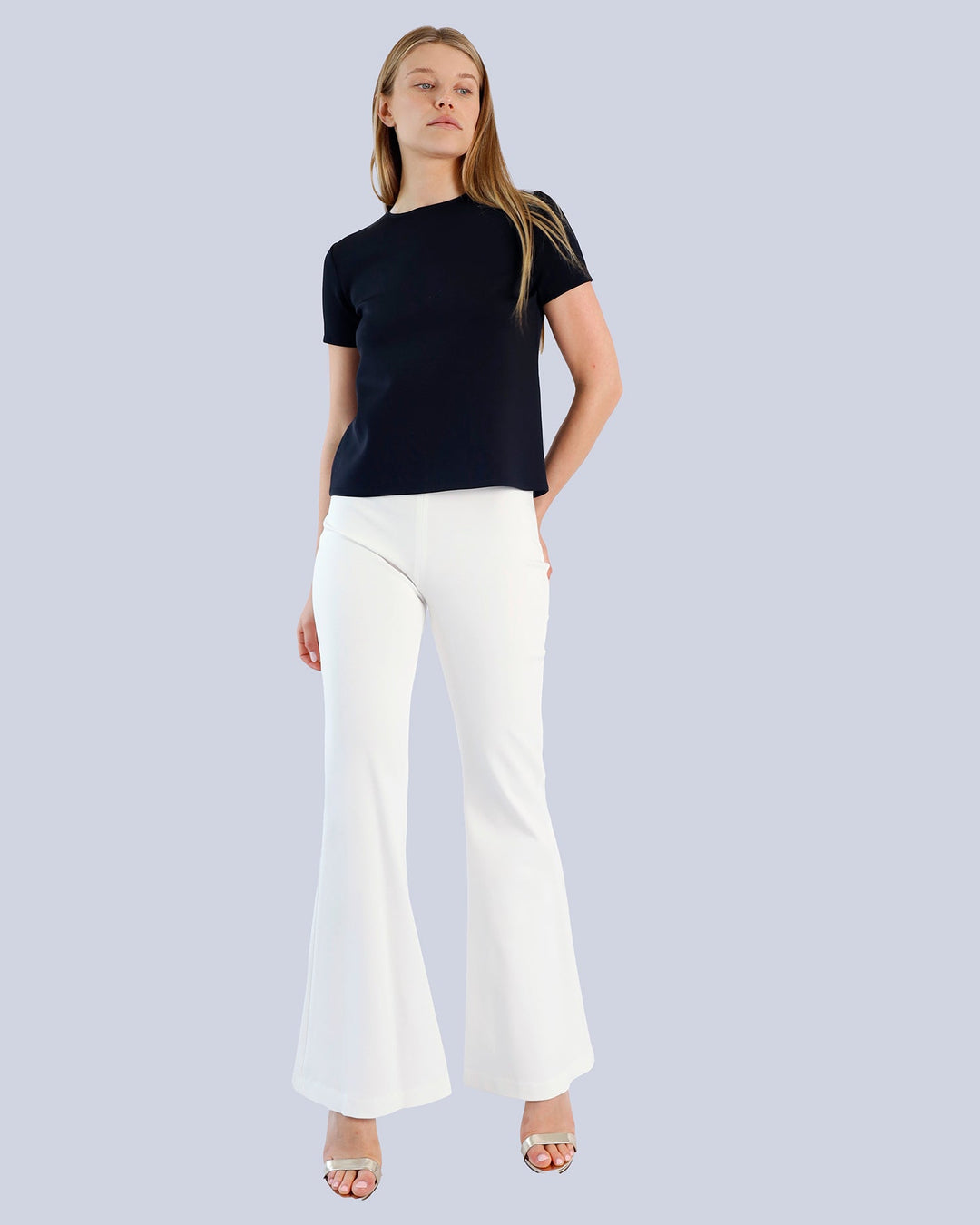 Maison Marie Saint Pierre | Pants | POLARY | White | Top | KHLOE | Black