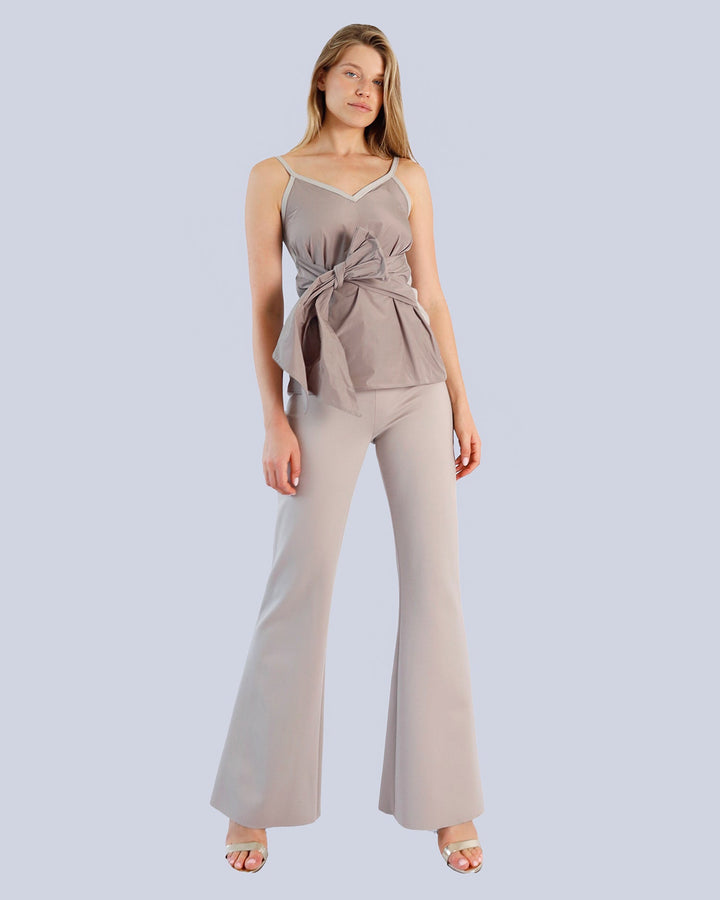 Maison Marie Saint Pierre | Top | KRISTOF | Taupe | Fog | Pants | POLARY | Fog