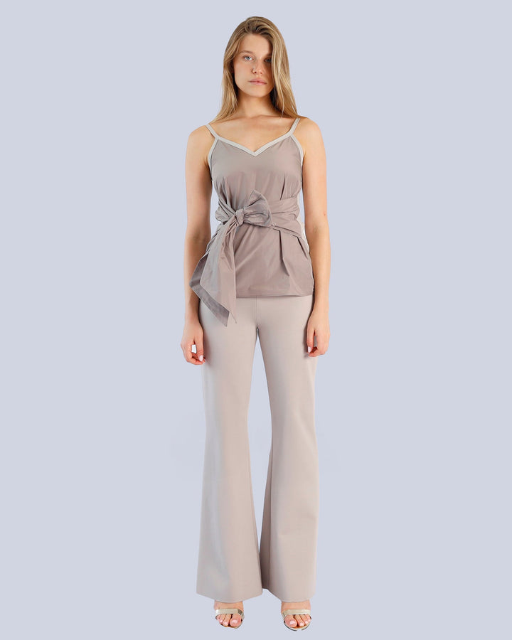 Maison Marie Saint Pierre | Top | KRISTOF | Taupe | Fog | Pants | POLARY | Fog