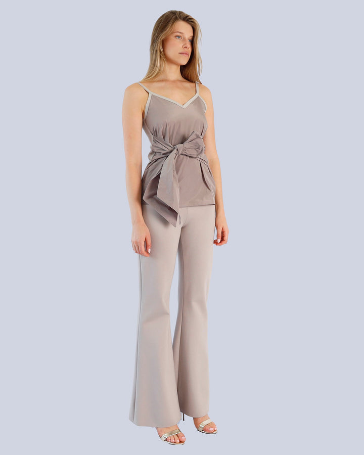Maison Marie Saint Pierre | Top | KRISTOF | Taupe | Fog | Pants | POLARY | Fog