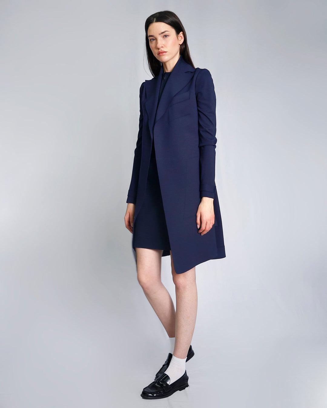 Maison Marie Saint Pierre | Coat | PAVEY | Deep Blue