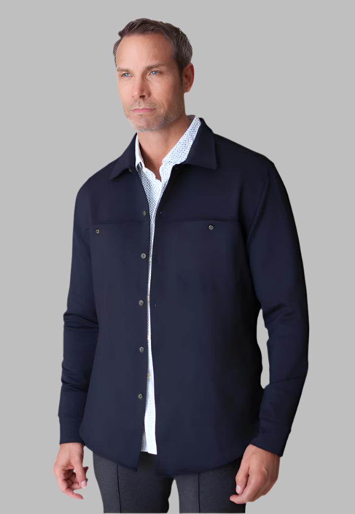 City CPO Shirt Jacket-Coats & Jackets-Buki-front-angle