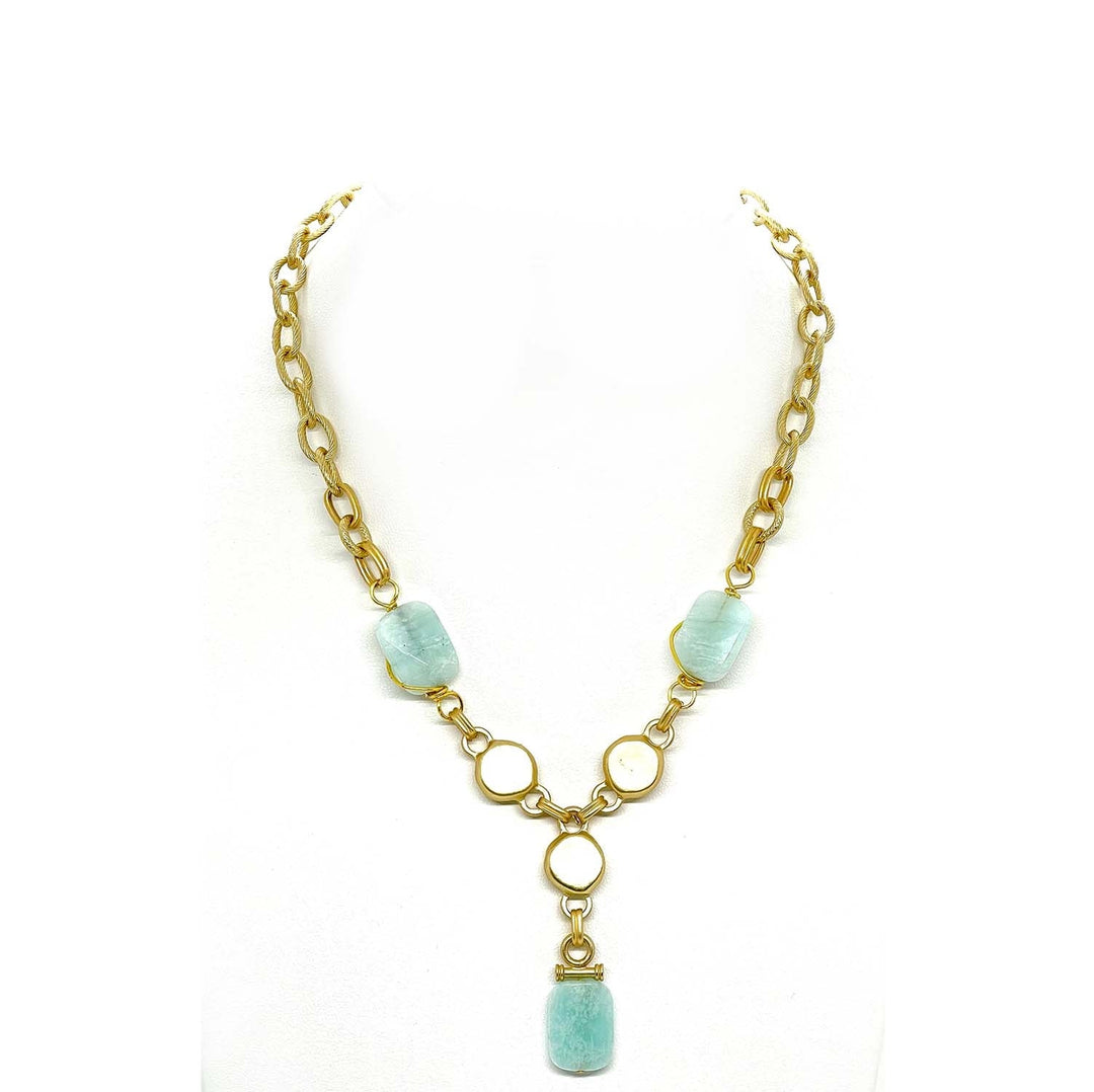 Amazonite Chain Necklace