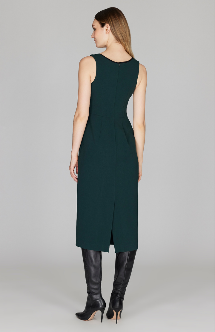 PREORDER Double Face Color Block Sleeveless Fitted Dress