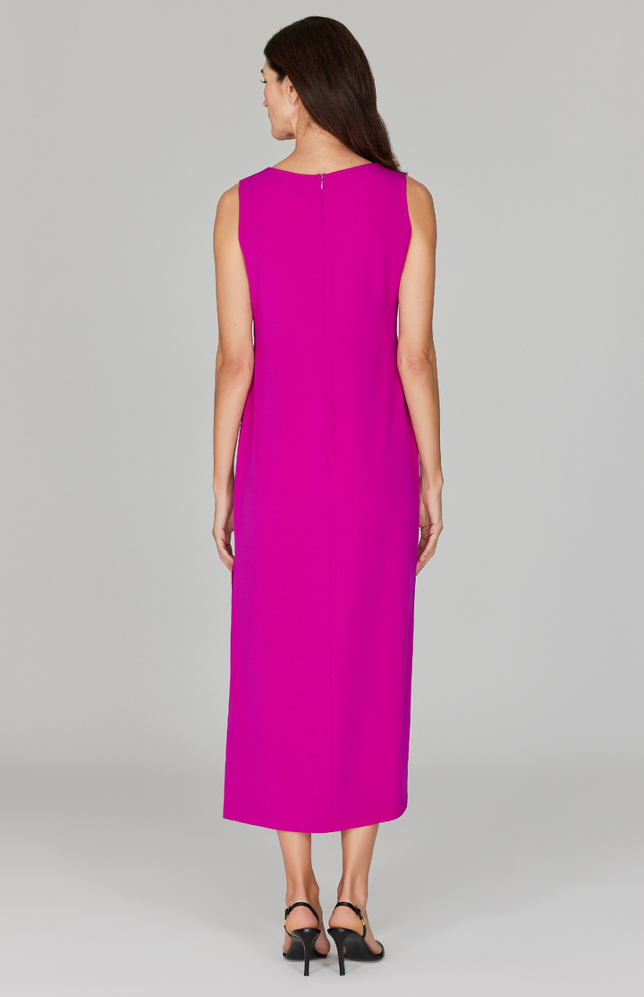 Silk Sleeveless V Neck Gown