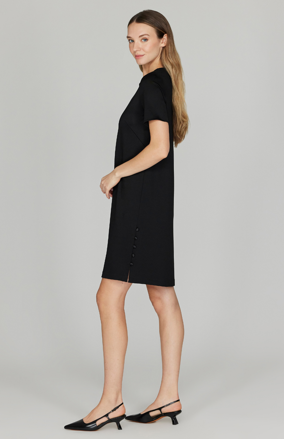 Linen Dress Black Shift Dress Matalan Matte Jersey Shift Dress W/ Side Slit Buttons Linen Dress Black Shift Dress Matalan Matte Jersey Shift Dress W/ Side Slit Buttons