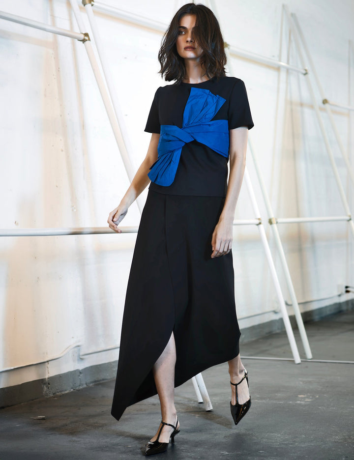 Maison Marie Saint Pierre | Skirt | JESSINAME | Black | Top | JULIETTE | Black | Royal Blue