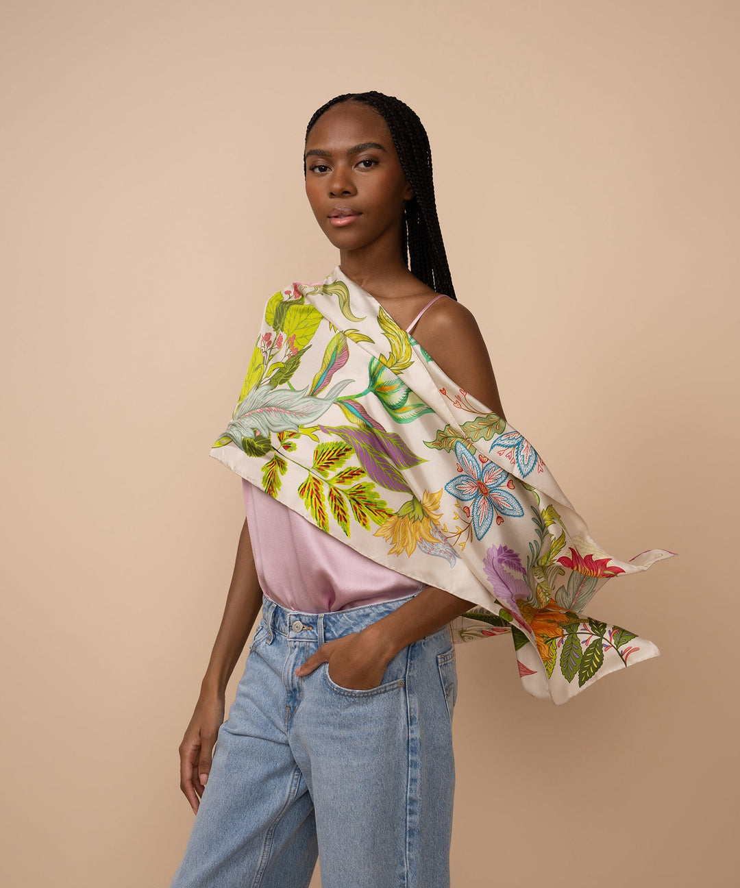 Oasis Silk Oblong Scarf
