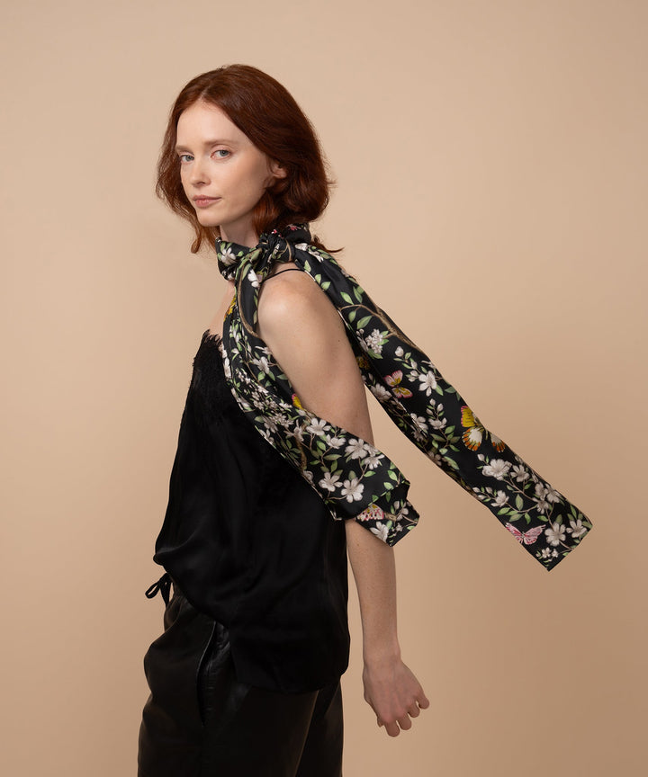 Spring Unfolding Silk Oblong Scarf