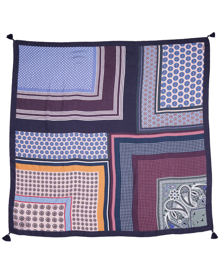 Foulard Patch Tassel Square in color Multi