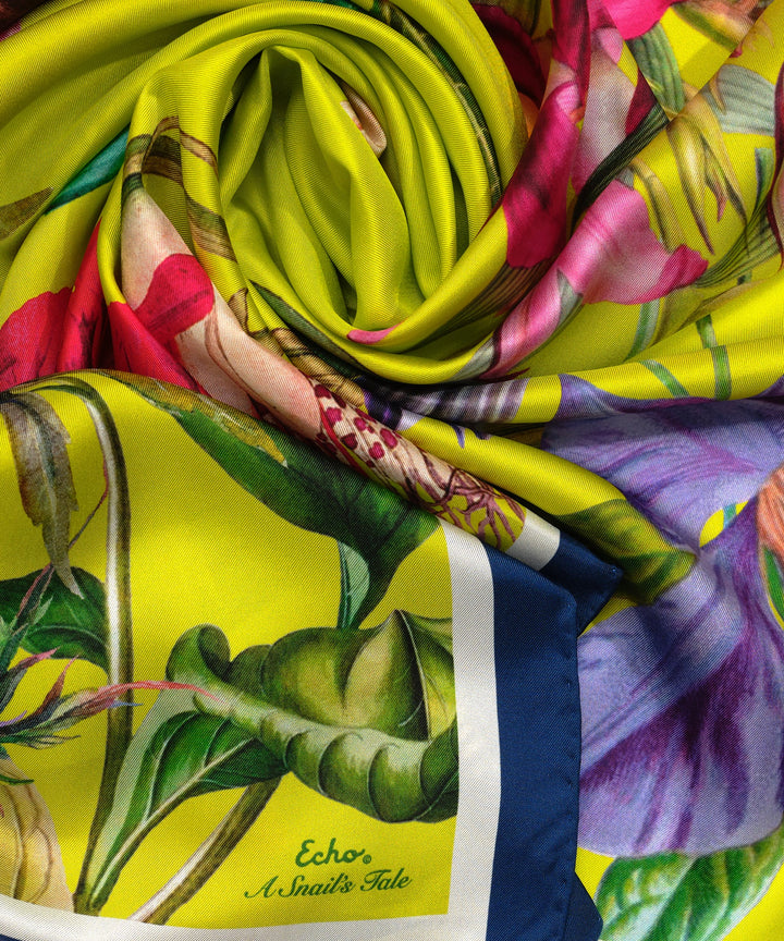 A Snail's Tale 35" Silk Square Scarf