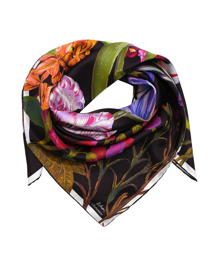 Botanica Silk Square in color Black