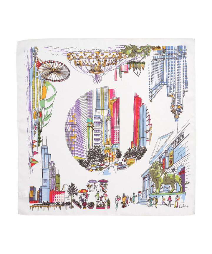 City Hopping Silk Bandana