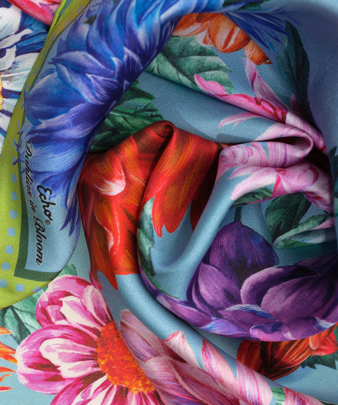 Dahlias In Bloom 23" Silk Bandana