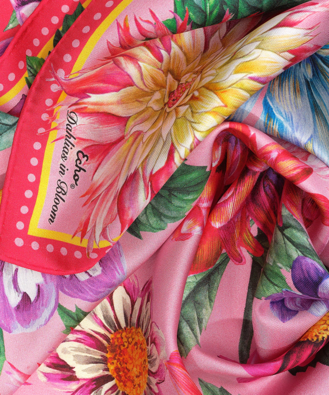 Dahlias In Bloom 23" Silk Bandana