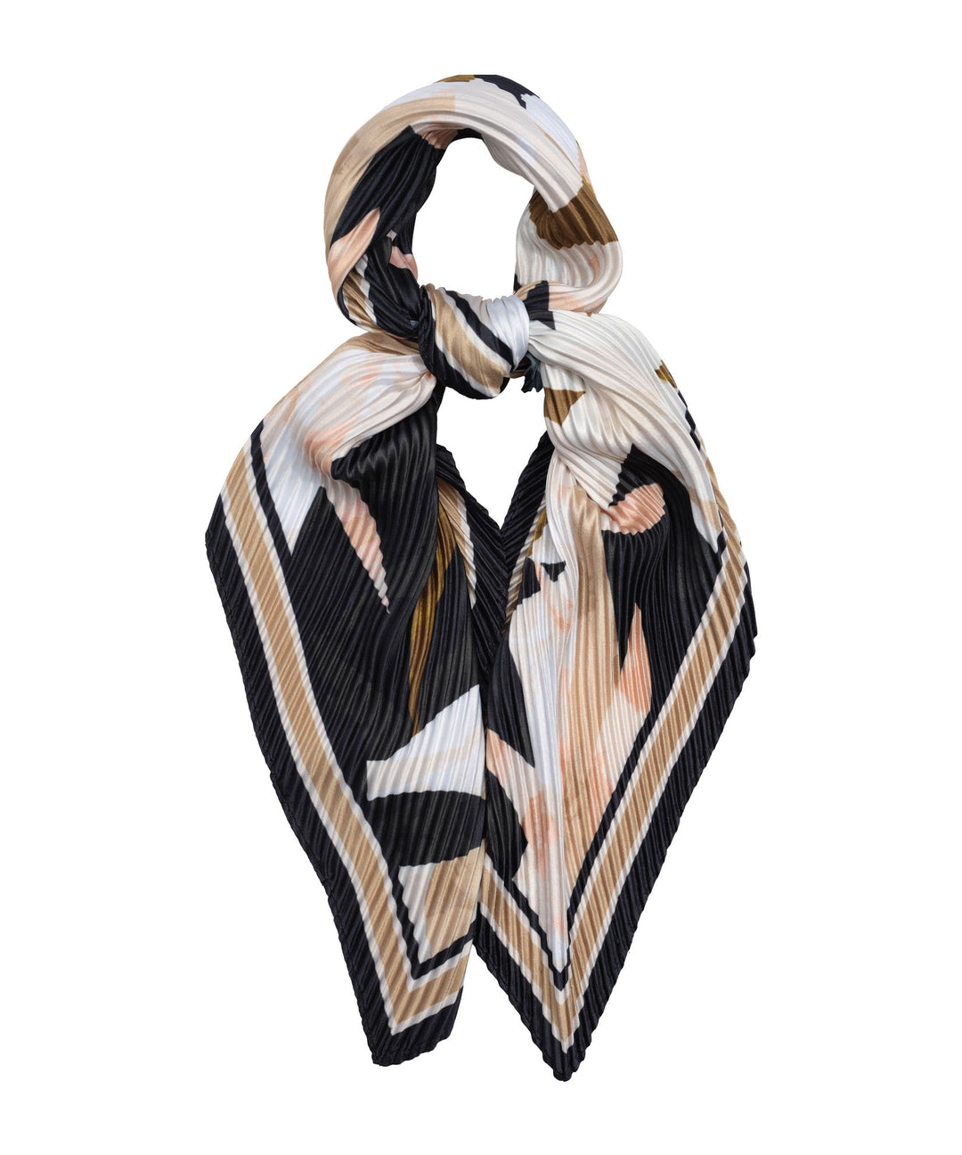 Paper Palms Pleated Diamond Scarf