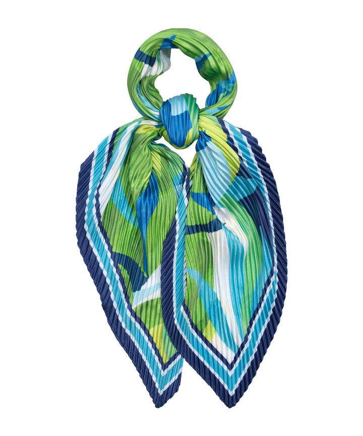 Paper Palms Pleated Diamond Scarf