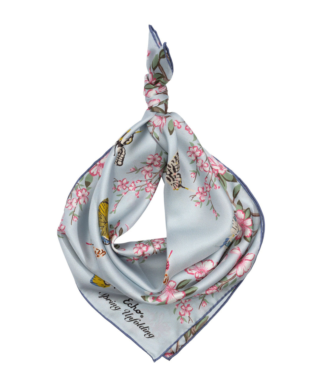 Spring Unfolding 23" Silk Bandana