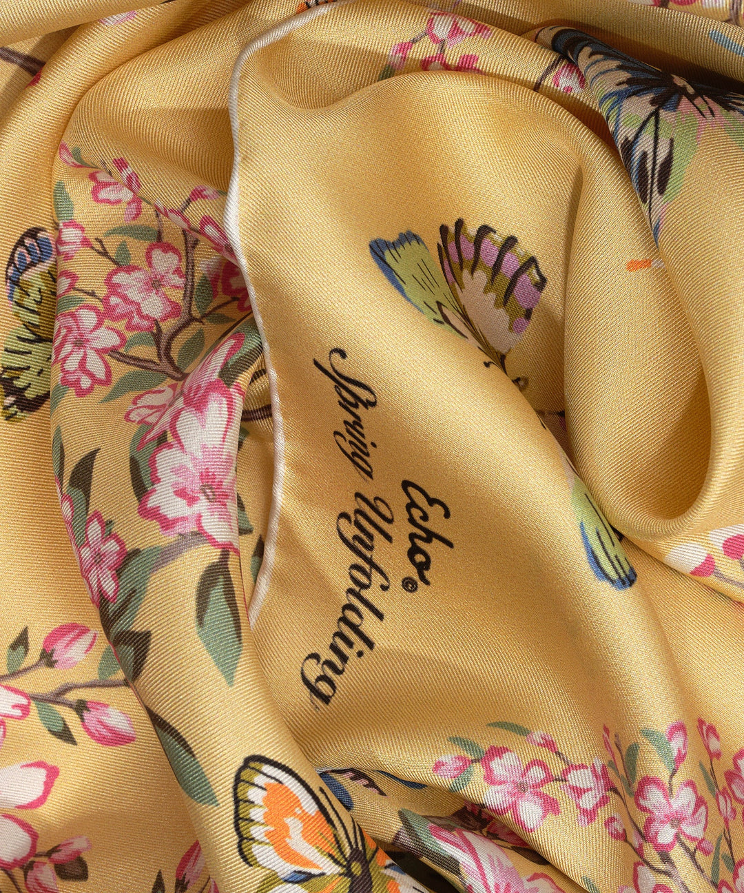 Spring Unfolding 23" Silk Bandana