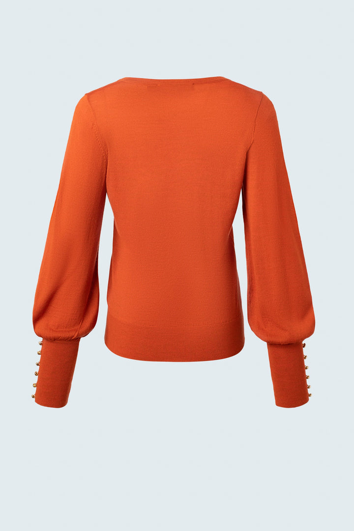 Merino blend v-neck sweater