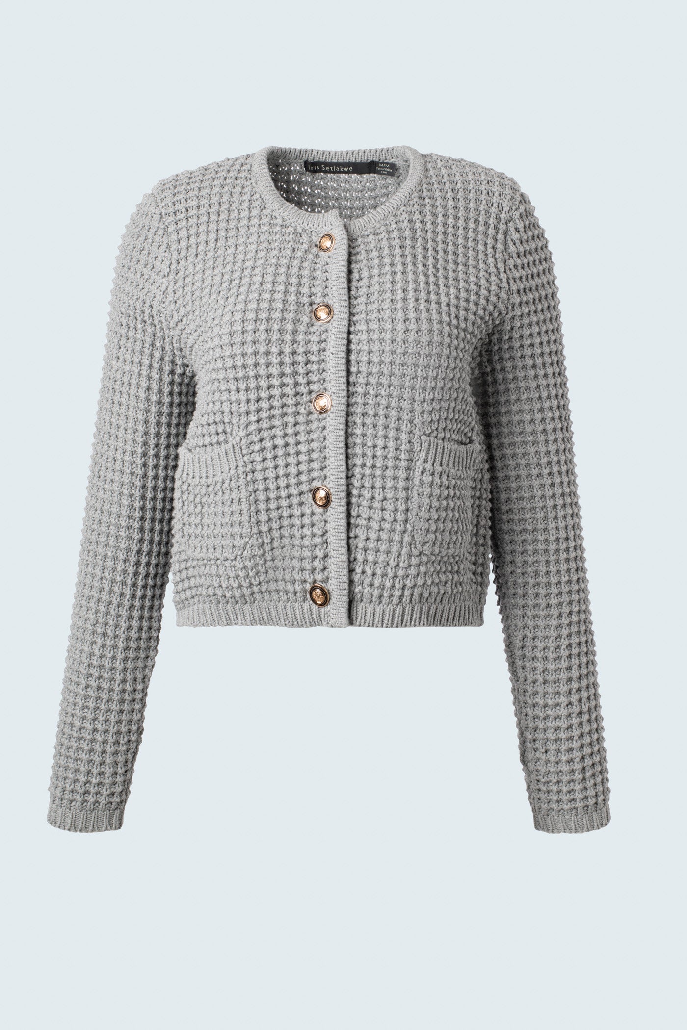 Cropped textured Chanel cardigan