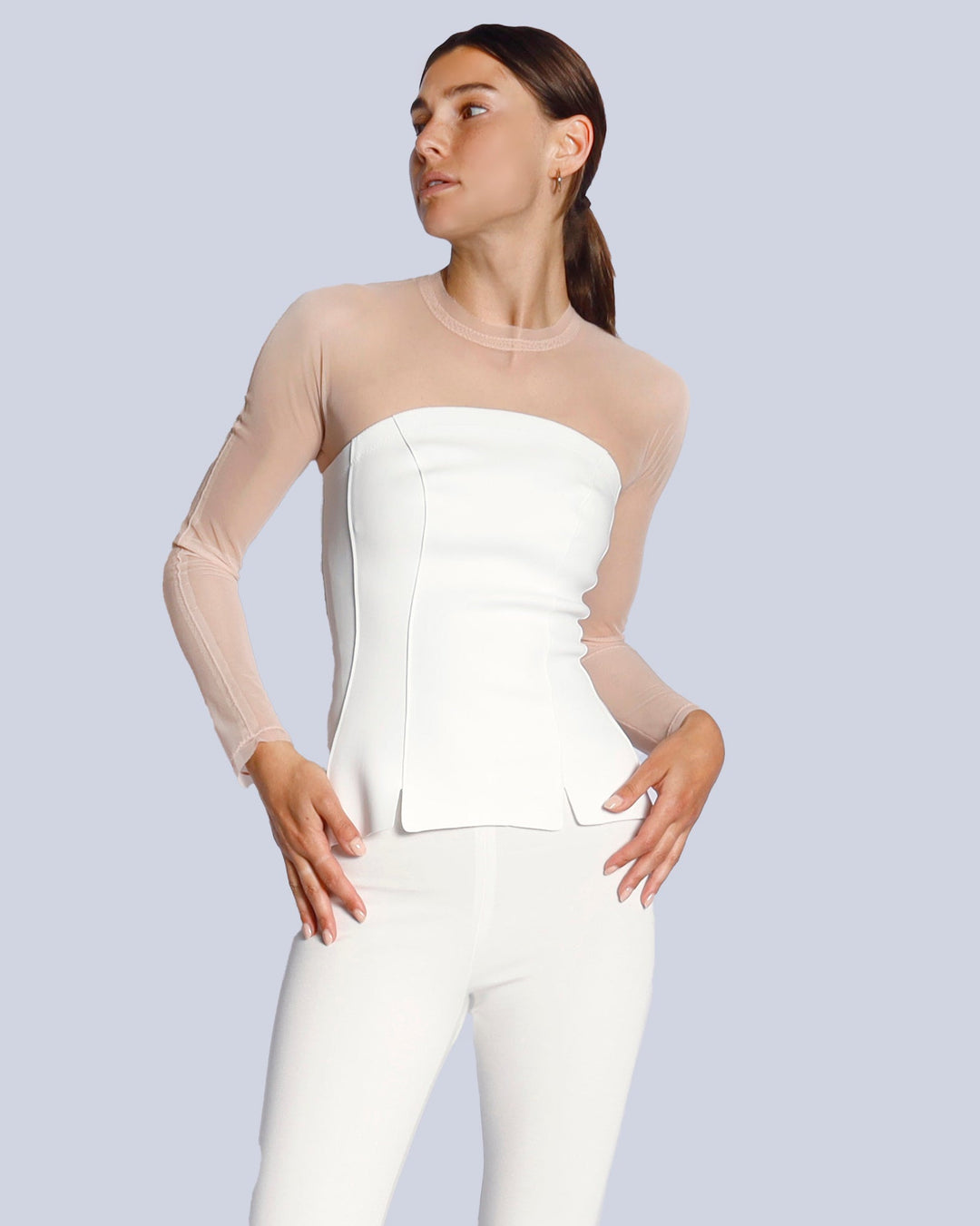 Maison Marie Saint Pierre | Top | GARANCE | White | Top | DANTON | Blossom | Leggings | HERVE | White