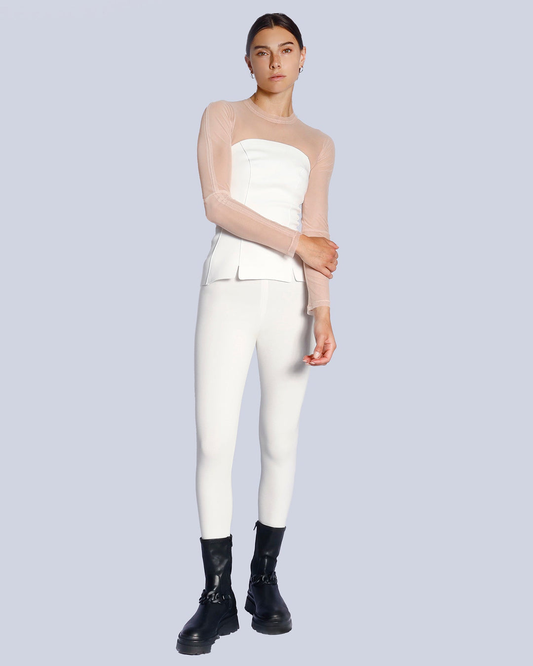 Maison Marie Saint Pierre | Top | GARANCE | White | Top | DANTON | Blossom | Leggings | HERVE | White
