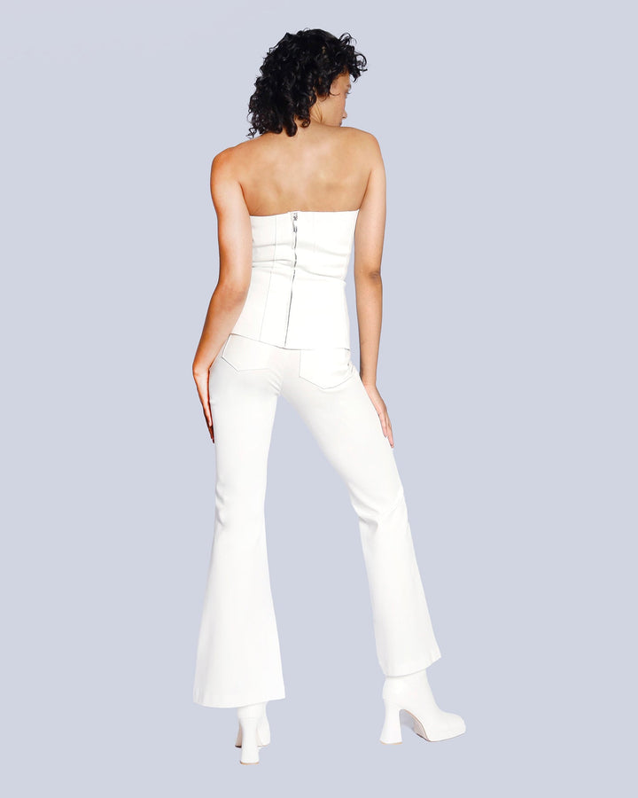 Maison Marie Saint Pierre | Top | GARANCE | White | Pants | POLARY | White