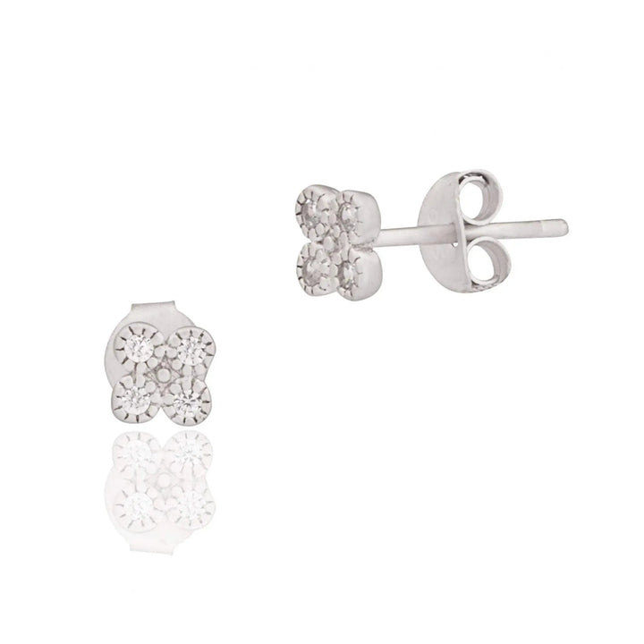 Tiny Clover Stud Earring - FREIDA ROTHMAN