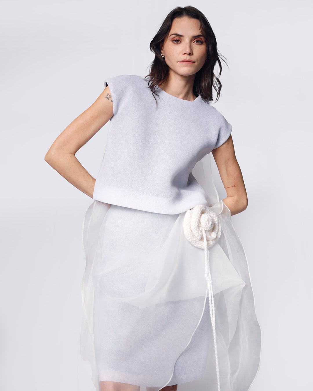 Maison Marie Saint Pierre | Skirt | IRINA | White | Top | IVANNA | White