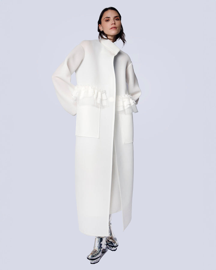 Maison Marie Saint Pierre | Coat | ISABELLA | White